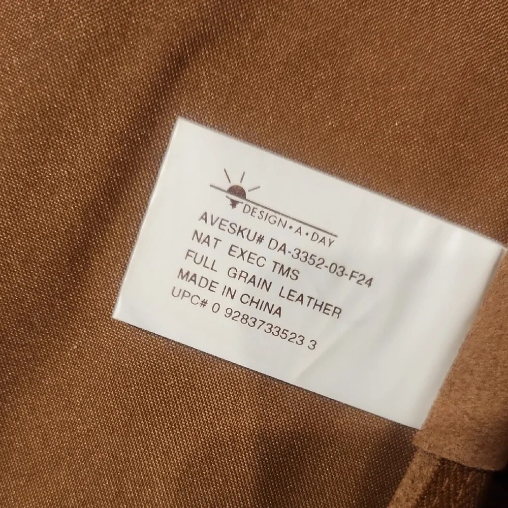 Men's Tan Day Planner Orangizer full-grain leather P-006